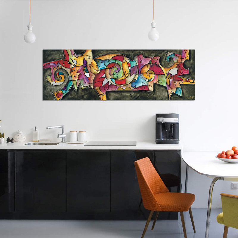 «All Night Long» par Eric Waugh, impression sur toile, H 12 po x l 36 po x P 1,5 po, Toile tendue