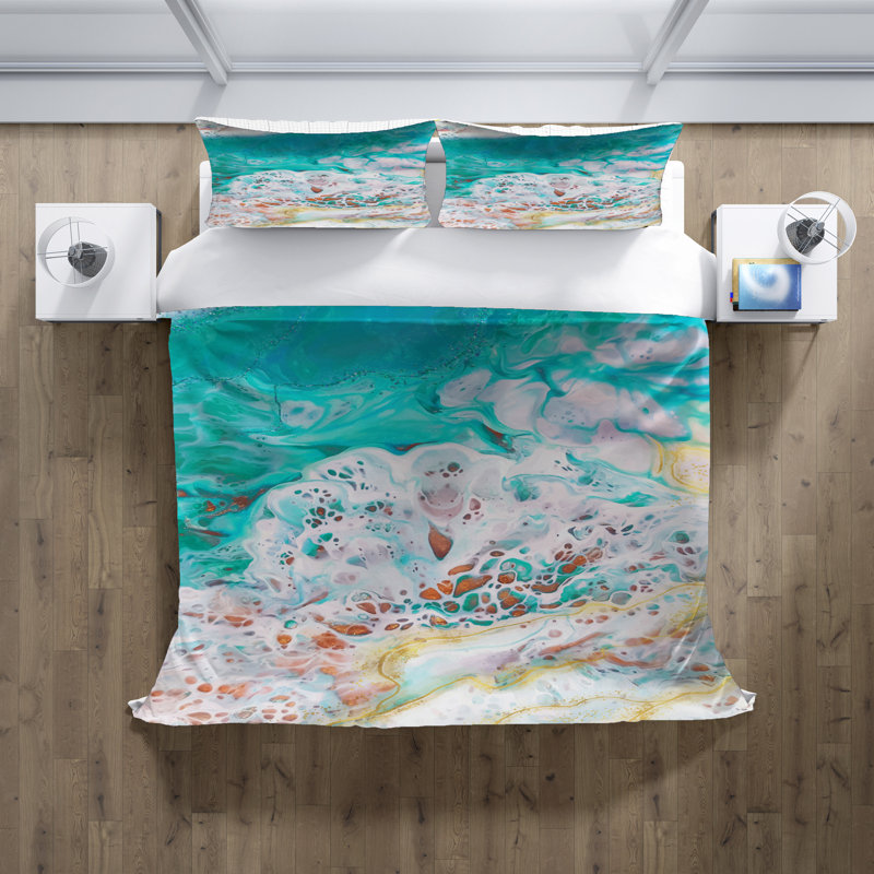 Abstract Duvet Cover, King Duvet Cover + 2 King Shams
