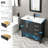 Wimer Sharee 36" Modern Single Bathroom Vanity Set with Sink Top, Faucet, Eco-friendly Hand Paint, Assembly Required-28171618