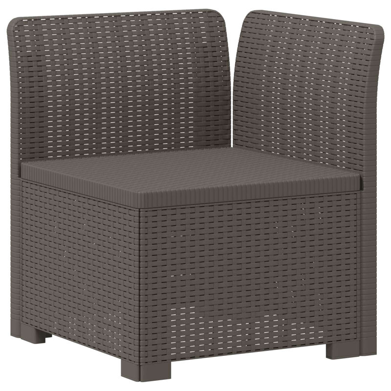 179 cm W Patio Sofa, Light Grey