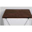 Plank Design Transitional style Distressed White 1pc Nightstand Brass Arch Pull 2-Drawers Bedside Table Solid wood Bedroom