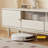 White Solid Wood+Glass TVStands-108924734