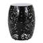 Élégante table de bout en métal avec structure creuse - noir, l 16,09 po x P 16,09 po x P 20,58 po, aucun assemblage requis Cadre en fer moderne 16,5 po x 16,5 po x 20,5 po, nécessaire, prêt à l'emploi-549616434