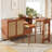 360° Expandable Rotating Bar Table With Storage Cabinet