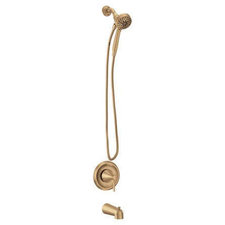 Moen Ronan Single Handle Tub/Shower with Magnetix Rainshower, Valve Included