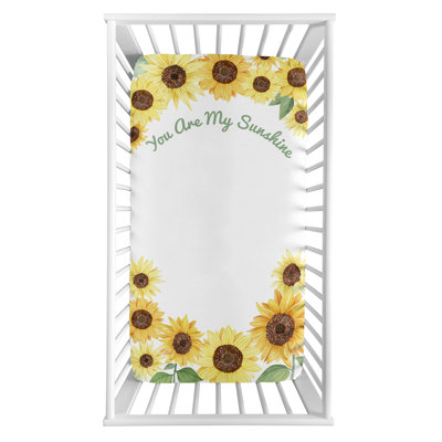 Drap-housse pour lit de bébé collection Sunflower