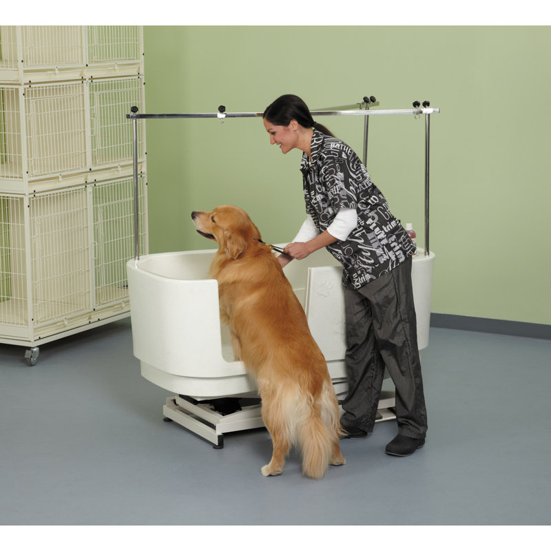 Baignoire de toilettage Poly Pro Lift, blanc