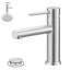  Veil  Single-Hole Single-handle Bathroom Faucet with Drain Assembly-95166358
