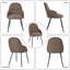 Antin Modern Upholstered Dining Chair with Armrest-2060061131