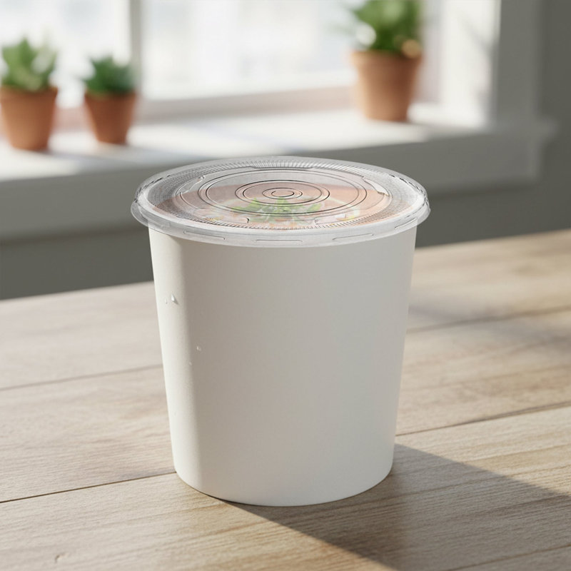 16 tasses à soupe en papier 16 oz avec couvercle