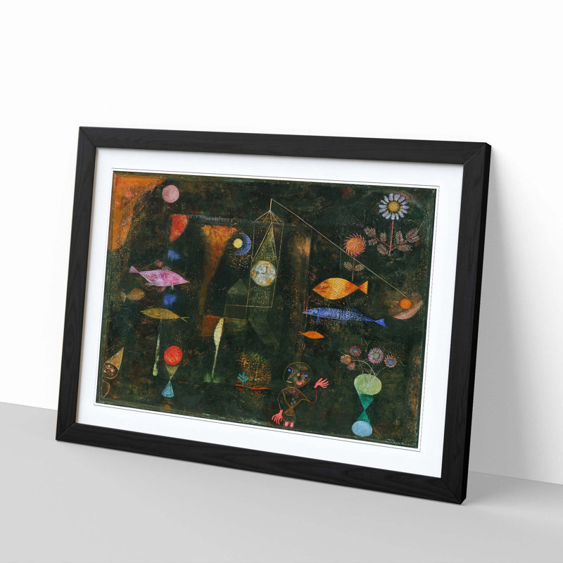 Paul Klee - Single Picture Frame Painting, Black