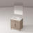 Single Bath Vanity,Carrara Marble Countertop And Mirror-921397132