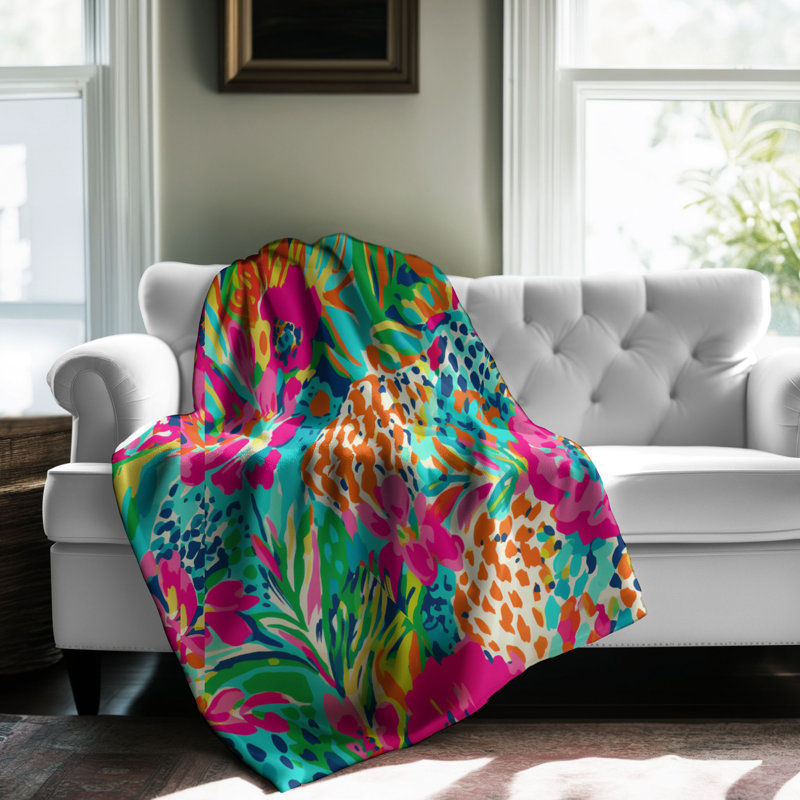 Maritime Beacon Patterns - 1 Piece Premium Sherpa Blanket, 50" W x 60" L, Preppy Wildcat Designs
