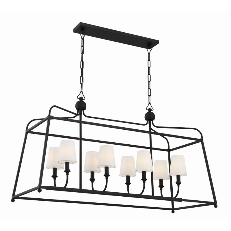 Amza 8 - Light Black Kitchen Island Pendant
