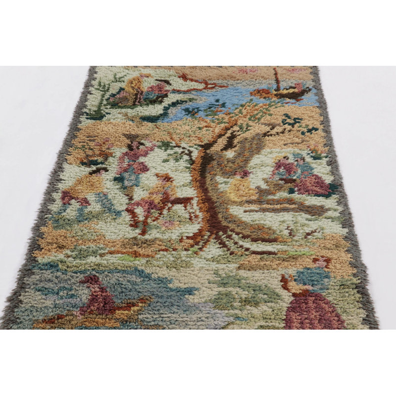 Vintage One-of-a-Kind 3'8" X 5'9" Hand Knotted Area Rug