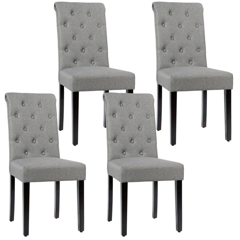 Chaise d'appoint Colberta, gris, Noir