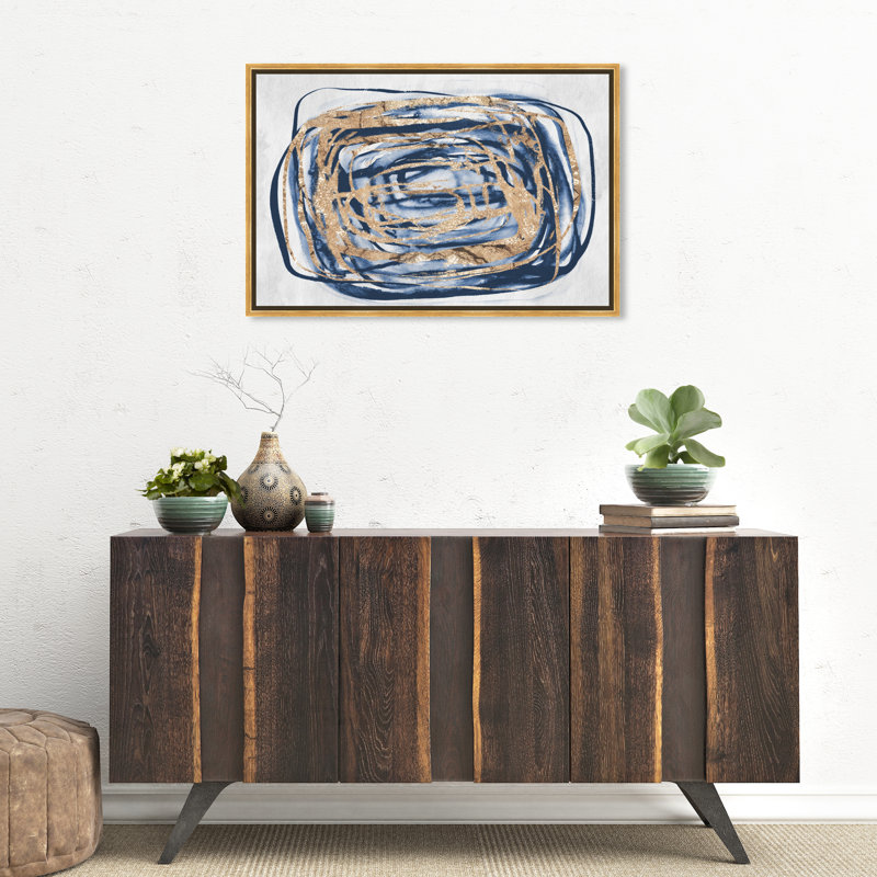 " Torbellino ", Gold Framed Canvas, 30" H x 20" W