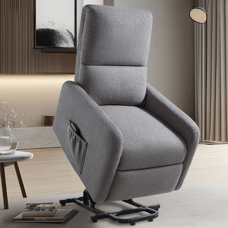 Fauteuil inclinable Power Lift, Ourson gris