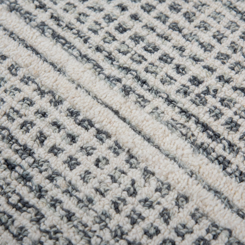 Tapis 100% laine touffeté à la main, Tapis de couloir 2 pi 6 po x 8 pi
