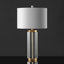 Lampe de table transparente / dorée 27,5 po Brylie