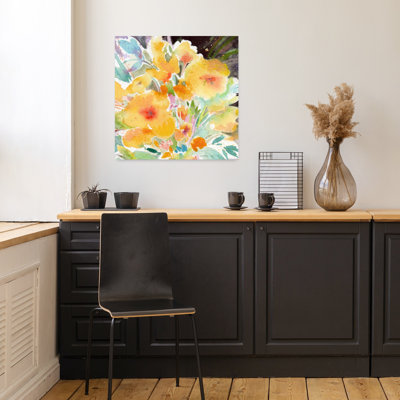 Bouquet jaune, art abstrait contemporain