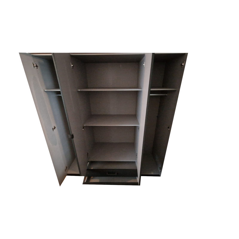 Olavo 4 Door Manufactured Wood Wardrobe