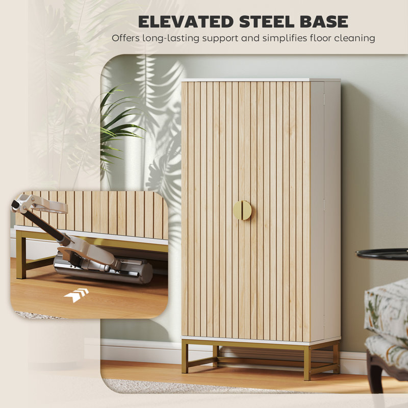 Armoire de rangement 47 po avec 12 tablettes de porte