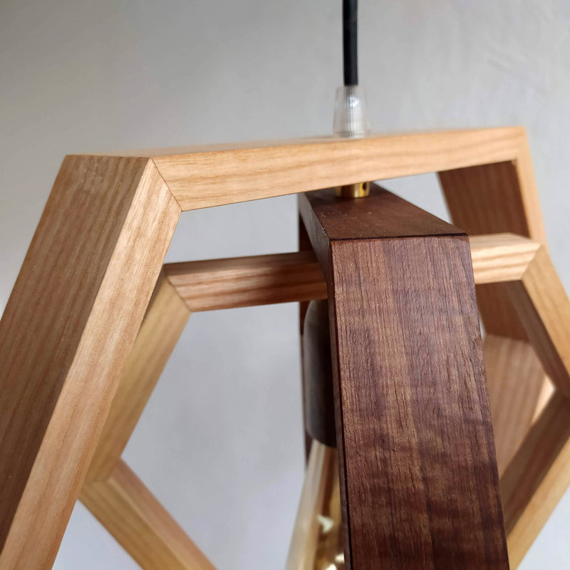 Chesson 1 - Light Oil Geometric Pendant