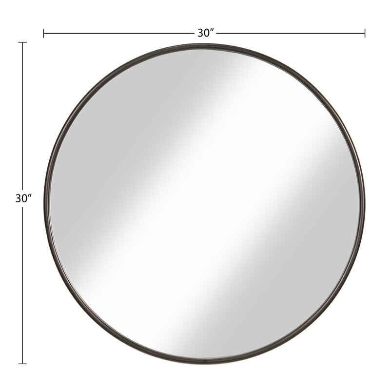 Joss & Main Gibbs Metal Round Wall Mirror & Reviews | Wayfair