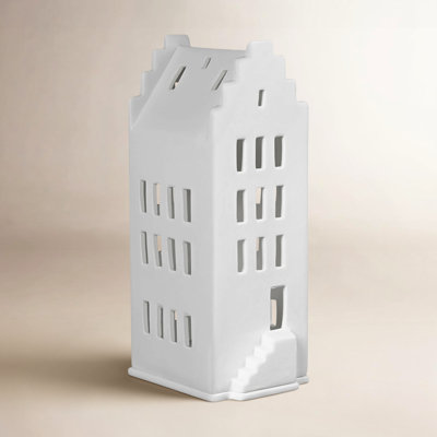 Village House Porcelain Lantern