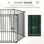 Cage d'extérieur pour chien 48 po x 41 po, parc en métal robuste avec toit, porte et structure verrouillables, couverture de chenil, cadre verrouillable