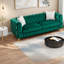 Canapés à compression, velours vert 82,5 pouces Chesterfield Modern Home