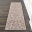 Tapis à motif abstrait ivoire / rose Yurig-1096576864