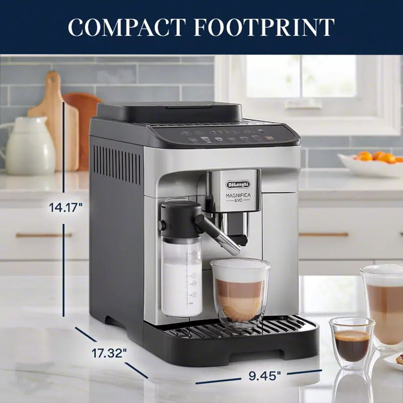 De'Longhi Magnifica Evo Fully Automatic Espresso Machine with LatteCrema System