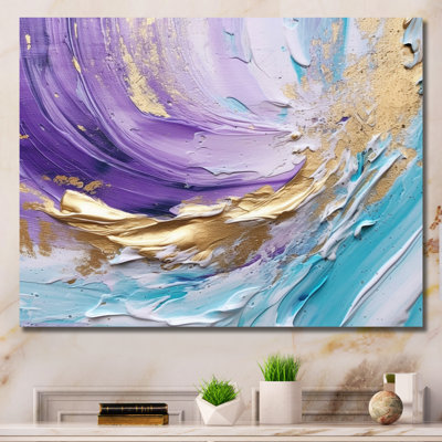Twisted Whirls I - Abstract Spirals Canvas Wall Art