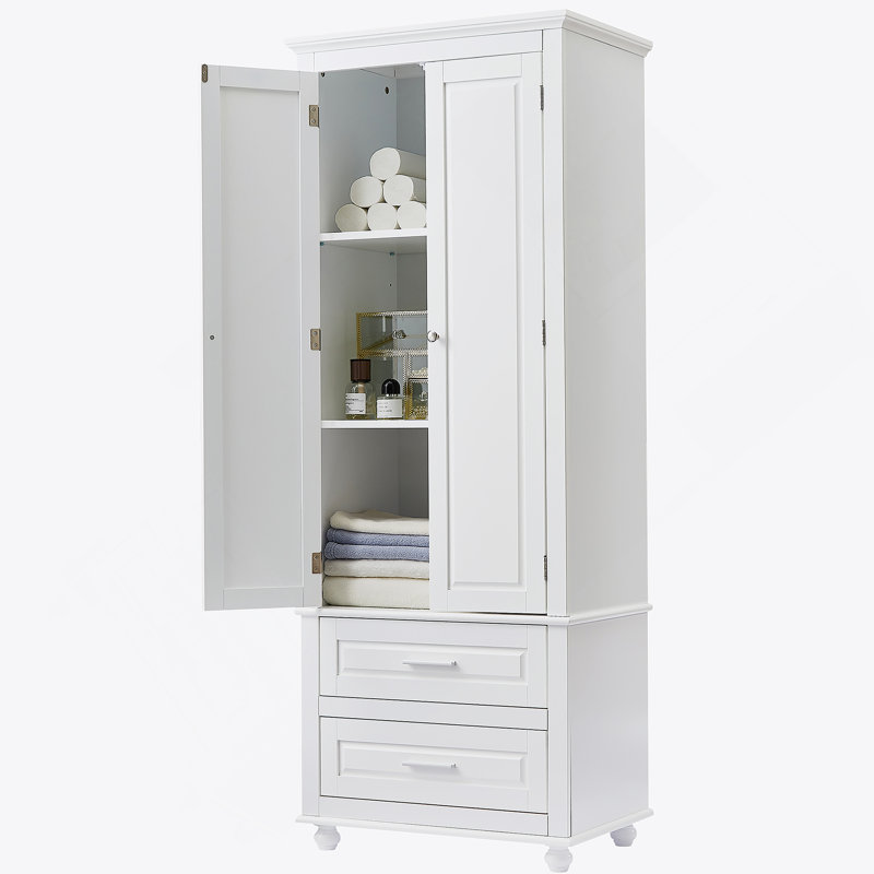 Grande armoire de rangement avec deux tiroirs pour la salle de bain / bureau