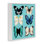 Six différents papillons sur fond turquoise, estampe numérique, design par Metka Hiti