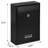 Key Lock Mailboxes For Outside, Locking Wall Mount Mailbox, Security Key Drop Box For Letters Newspapers, Cards, 12.4H X 8.54L X 3.35W Inches, Black