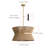 8-lamp brown iron hemp rope adjustable pendant light