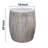 Serenity Side End Table with 18 Inch Round Top, In Antique White Mango Wood