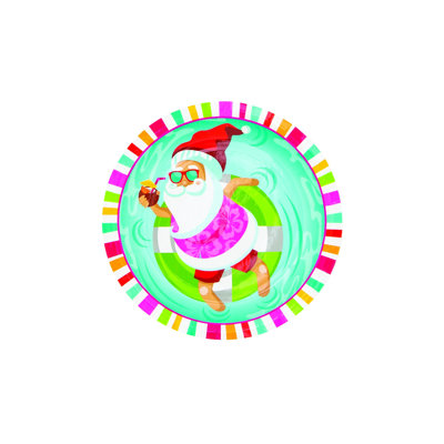 Arcus Disposable Paper Christmas Dessert Plate