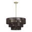 Lustre suspendu en laiton antique 6 lumières Asllan-122725120-122725121