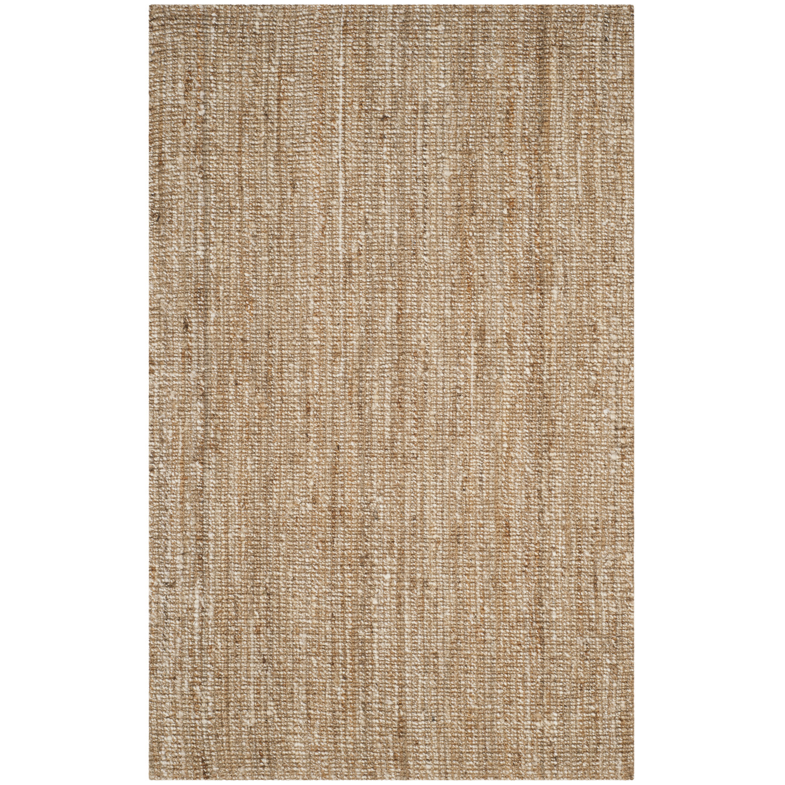 Alda Natural Ivory Hand-Woven Jute Rug, Rectangle 3' x 5'