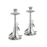 White Orchid Candleholders