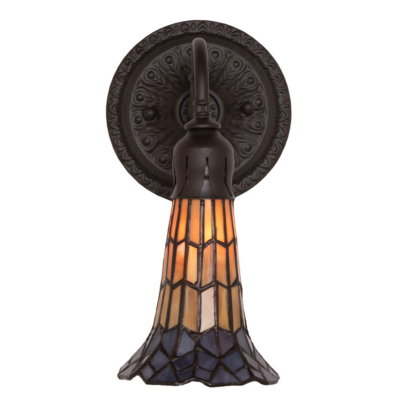 Gazon Armed Sconce, Amber/Purple