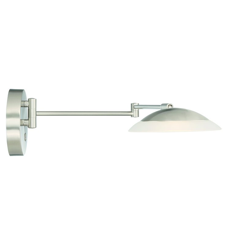 Millsaps LED Swing Arm Sconce, Satin Nickel