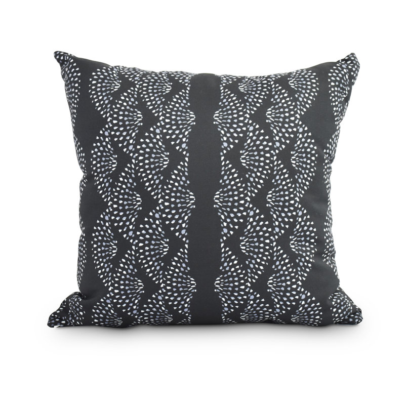 Housse et insert de coussin carré Fickle Florals, Noir, 26 po x 26 po