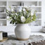 Vase rustique en céramique rustique avec finition patinée, vase à fleurs décoratif pour décoration intérieure Boho, pièce maîtresse du vestibule de la cuisine du salon