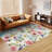 Large Flower Living Room Rug Washable Bedroom Rug Non-Slip Colorful Vintage Accent Floor Carpet For Home Decor-261500452