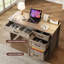 Bureau de direction avec rangement et grand tiroir pour dossiers-587472115